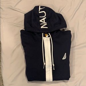 Nautica Hooded Zip Up Sweatshirt